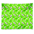 Cartoon Daisy And Cow Pattern Print Tapestry