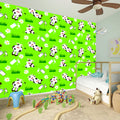 Cartoon Daisy And Cow Pattern Print Wall Sticker