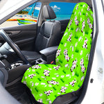 Cartoon Daisy And Cow Pattern Print Waterproof Car Seat Cover