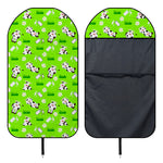 Cartoon Daisy And Cow Pattern Print Waterproof Car Seat Cover