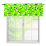 Cartoon Daisy And Cow Pattern Print Window Valance