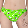 Cartoon Daisy And Cow Pattern Print Women's Thong