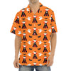 Cartoon Dracula Pattern Print Aloha Shirt