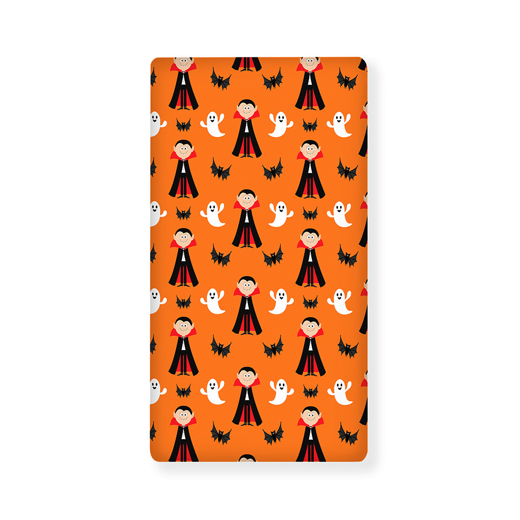 Cartoon Dracula Pattern Print Baby Crib Sheet