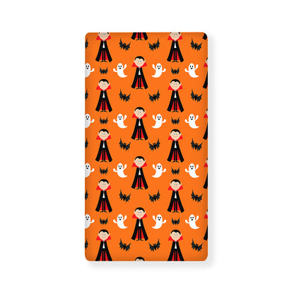 Cartoon Dracula Pattern Print Baby Crib Sheet