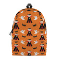 Cartoon Dracula Pattern Print School Backpack