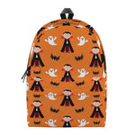 Cartoon Dracula Pattern Print Backpack