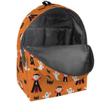 Cartoon Dracula Pattern Print Backpack