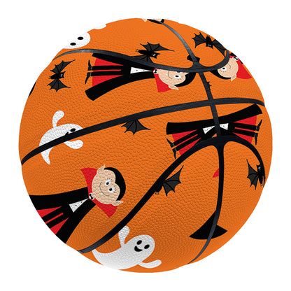 Cartoon Dracula Pattern Print Basketball