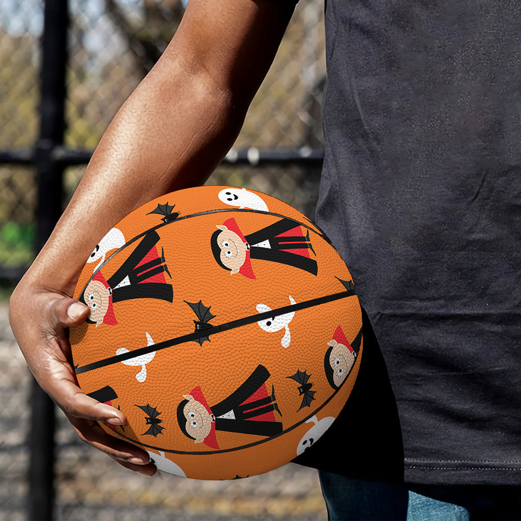 Cartoon Dracula Pattern Print Basketball