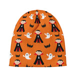 Cartoon Dracula Pattern Print Beanie