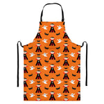 Cartoon Dracula Pattern Print Bib Apron With Pocket
