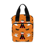 Cartoon Dracula Pattern Print Bible Tote Bag