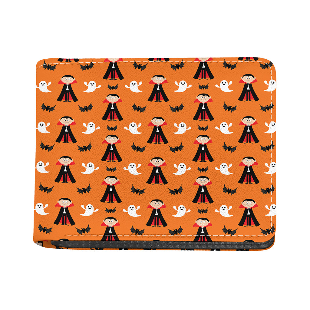 Cartoon Dracula Pattern Print Bifold Wallet