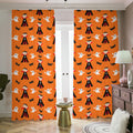 Cartoon Dracula Pattern Print Dimout Pencil Pleat Curtains