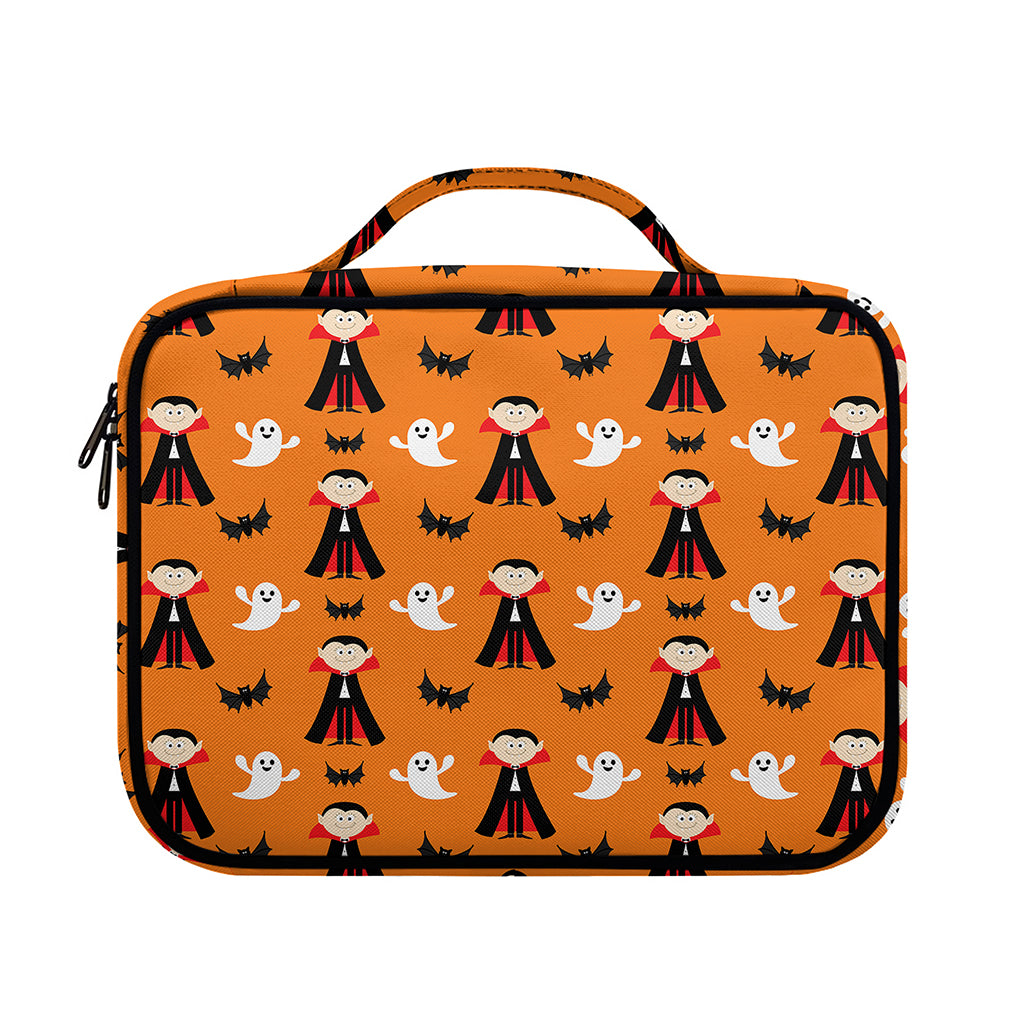 Cartoon Dracula Pattern Print Briefcase Bible Bag