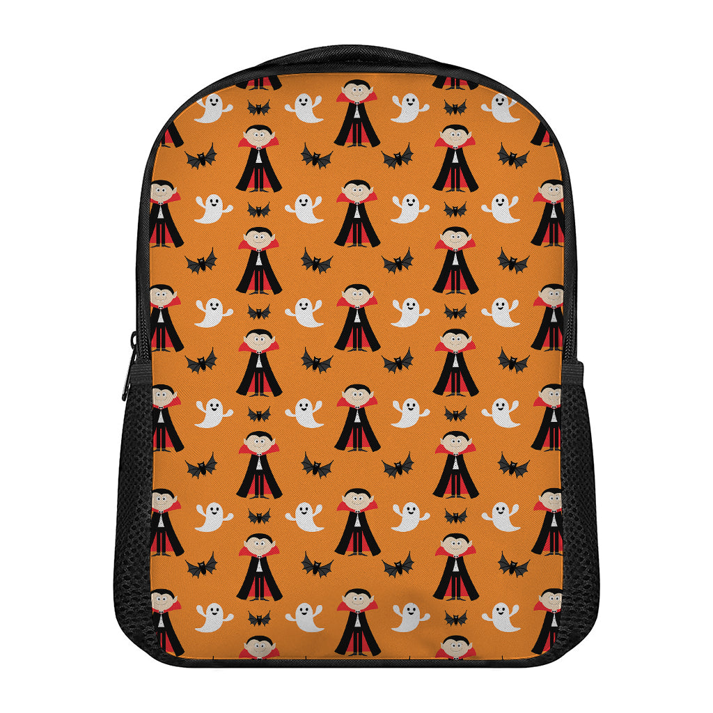 Cartoon Dracula Pattern Print Casual Backpack