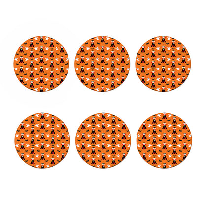 Cartoon Dracula Pattern Print Coaster Set