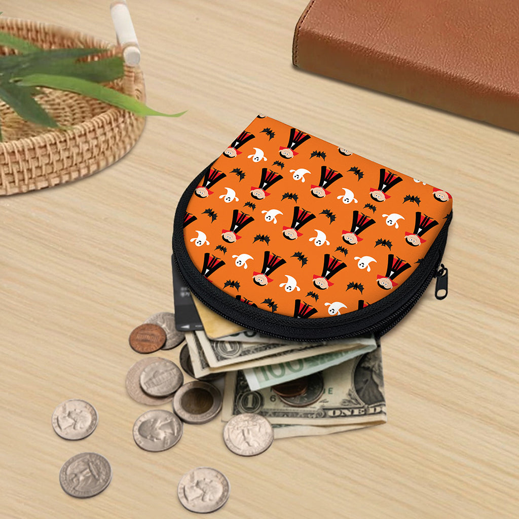 Cartoon Dracula Pattern Print Coin Purse