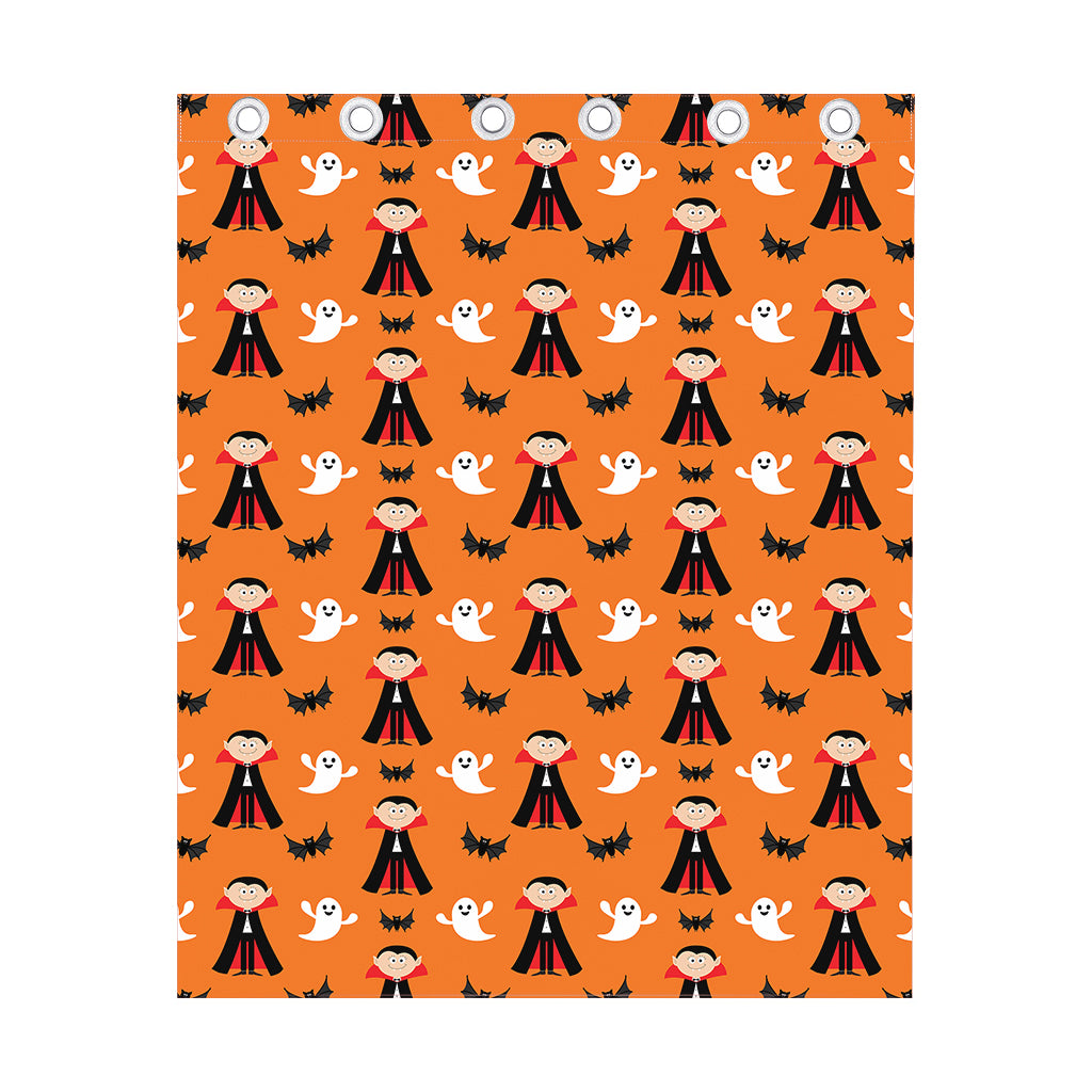 Cartoon Dracula Pattern Print Curtain