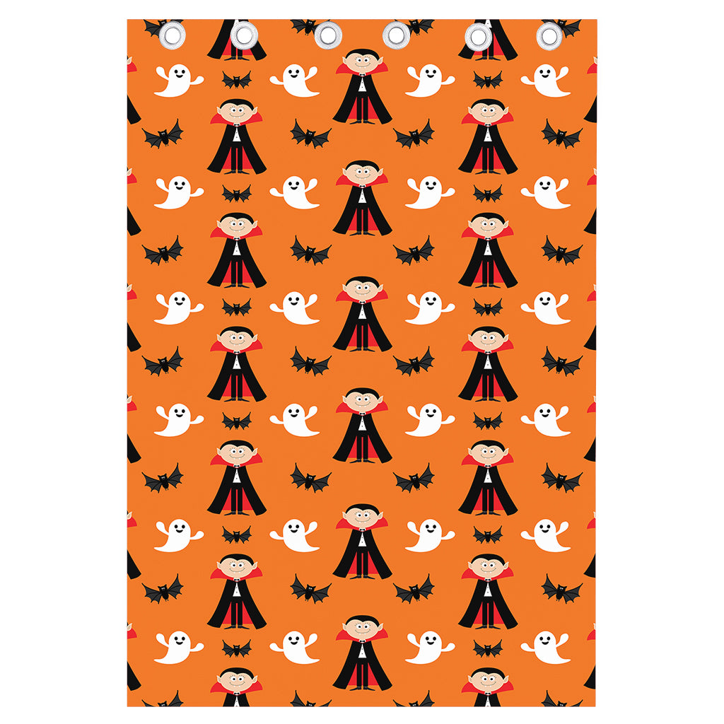 Cartoon Dracula Pattern Print Curtain