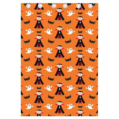 Cartoon Dracula Pattern Print Curtain