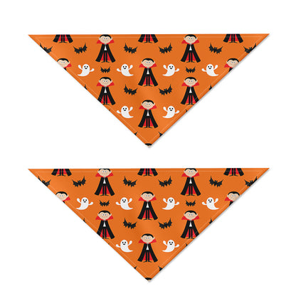 Cartoon Dracula Pattern Print Dog Bandana