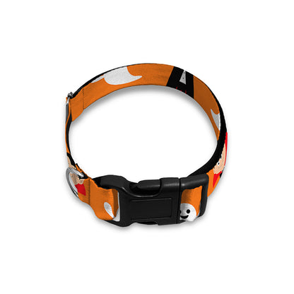 Cartoon Dracula Pattern Print Dog Collar