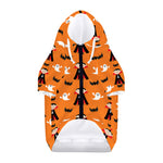 Cartoon Dracula Pattern Print Dog Zip Up Hoodie