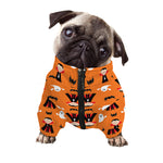 Cartoon Dracula Pattern Print Dog Zip Up Jacket