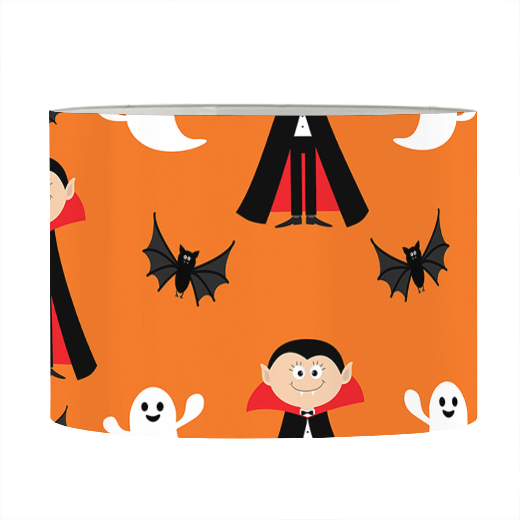 Cartoon Dracula Pattern Print Drum Lamp Shade