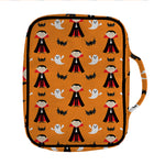 Cartoon Dracula Pattern Print Front Pocket Bible Bag