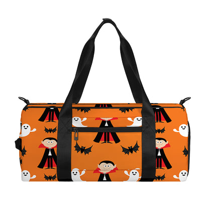 Cartoon Dracula Pattern Print Gym Bag
