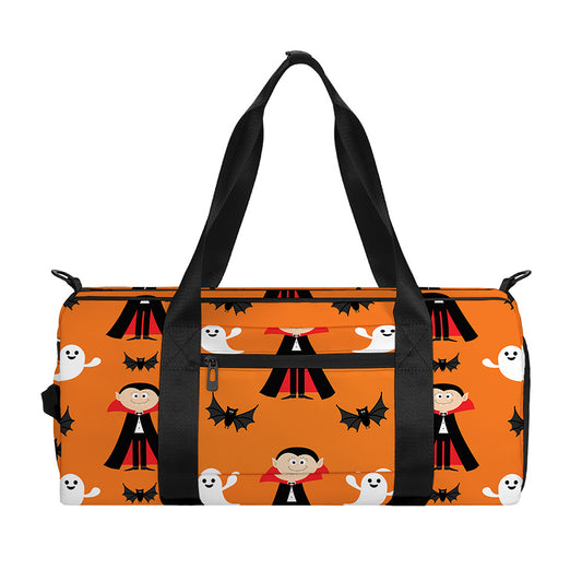 Cartoon Dracula Pattern Print Gym Bag