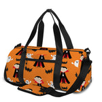 Cartoon Dracula Pattern Print Gym Bag