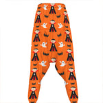 Cartoon Dracula Pattern Print Hammer Pants