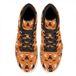 Cartoon Dracula Pattern Print High Top Leather Sneakers