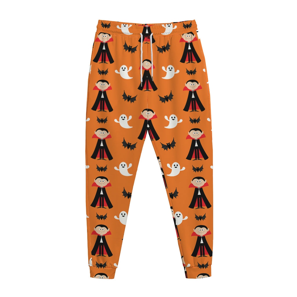 Cartoon Dracula Pattern Print Jogger Pants