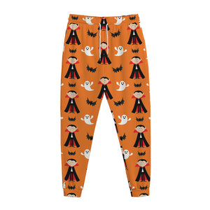 Cartoon Dracula Pattern Print Jogger Pants