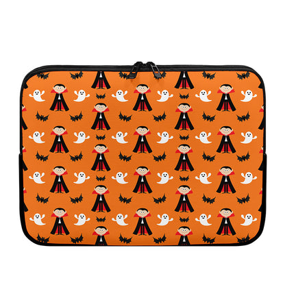 Cartoon Dracula Pattern Print Laptop Sleeve