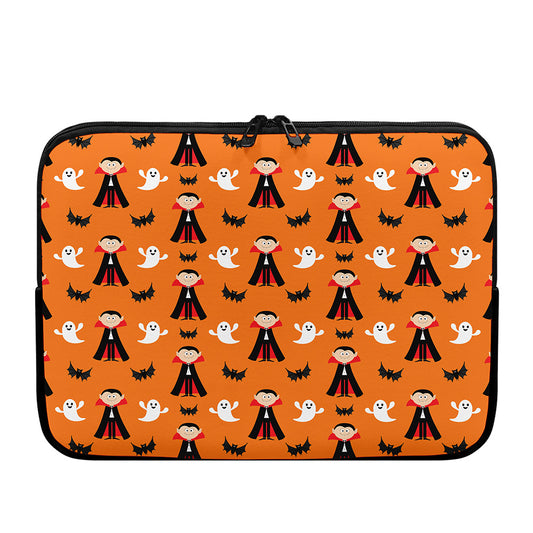 Cartoon Dracula Pattern Print Laptop Sleeve
