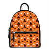 Cartoon Dracula Pattern Print Leather Backpack