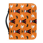 Cartoon Dracula Pattern Print Leather Bible Cover