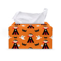Cartoon Dracula Pattern Print Leather Tissue Box Cover