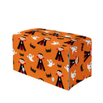 Cartoon Dracula Pattern Print Leather Tissue Box Cover