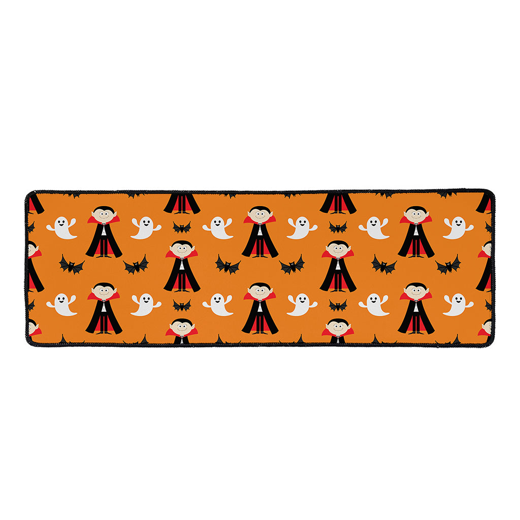 Cartoon Dracula Pattern Print Long Kitchen Mat
