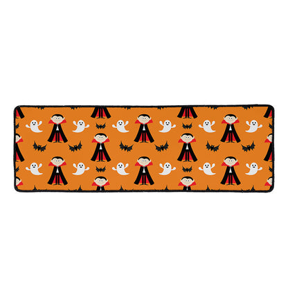Cartoon Dracula Pattern Print Long Kitchen Mat