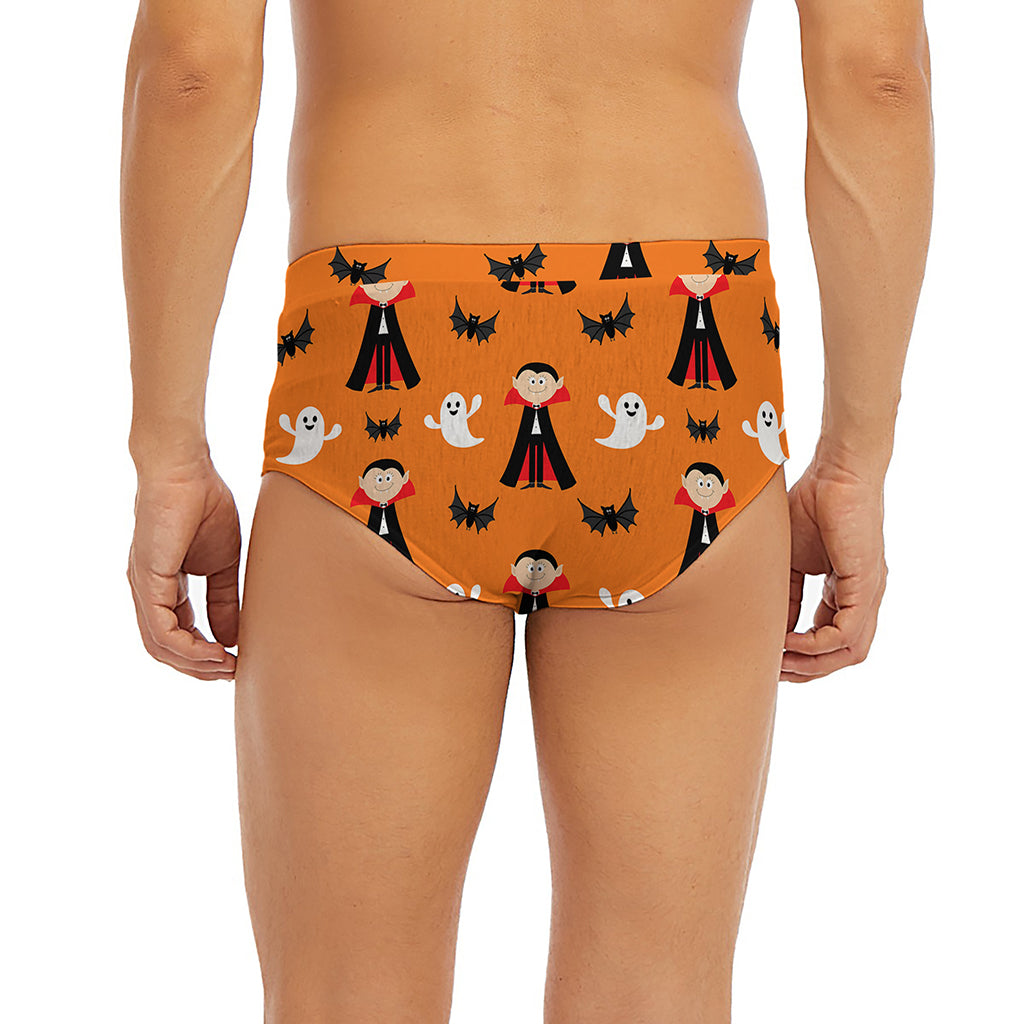 Cartoon Dracula Pattern Print Men's Briefs