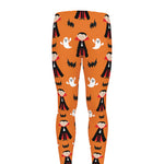 Cartoon Dracula Pattern Print Men's leggings