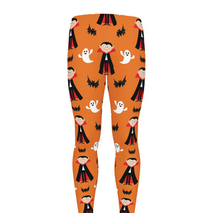 Cartoon Dracula Pattern Print Men's leggings